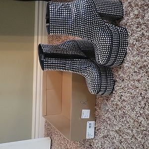 Steve Madden platform sequin boots